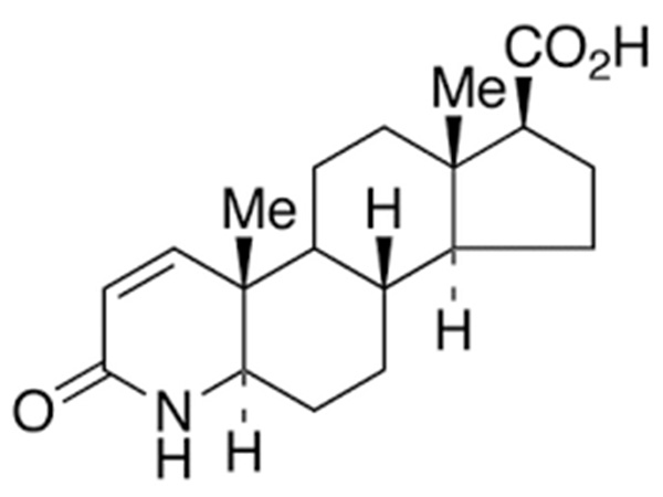 Aigéad carbocsaileach 4-aza-5Î±-androstan-3-oxo-17Î²